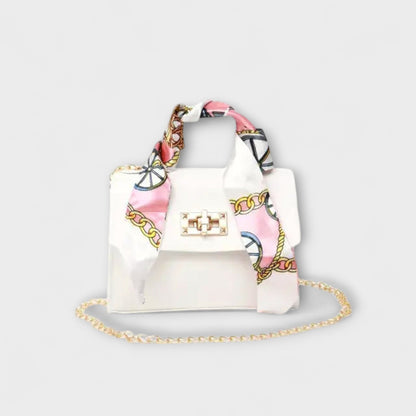 Frederica | Handbag with Silk Scarf Detail