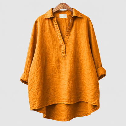 Alex | Rose Grey Elegant Summer Blouse