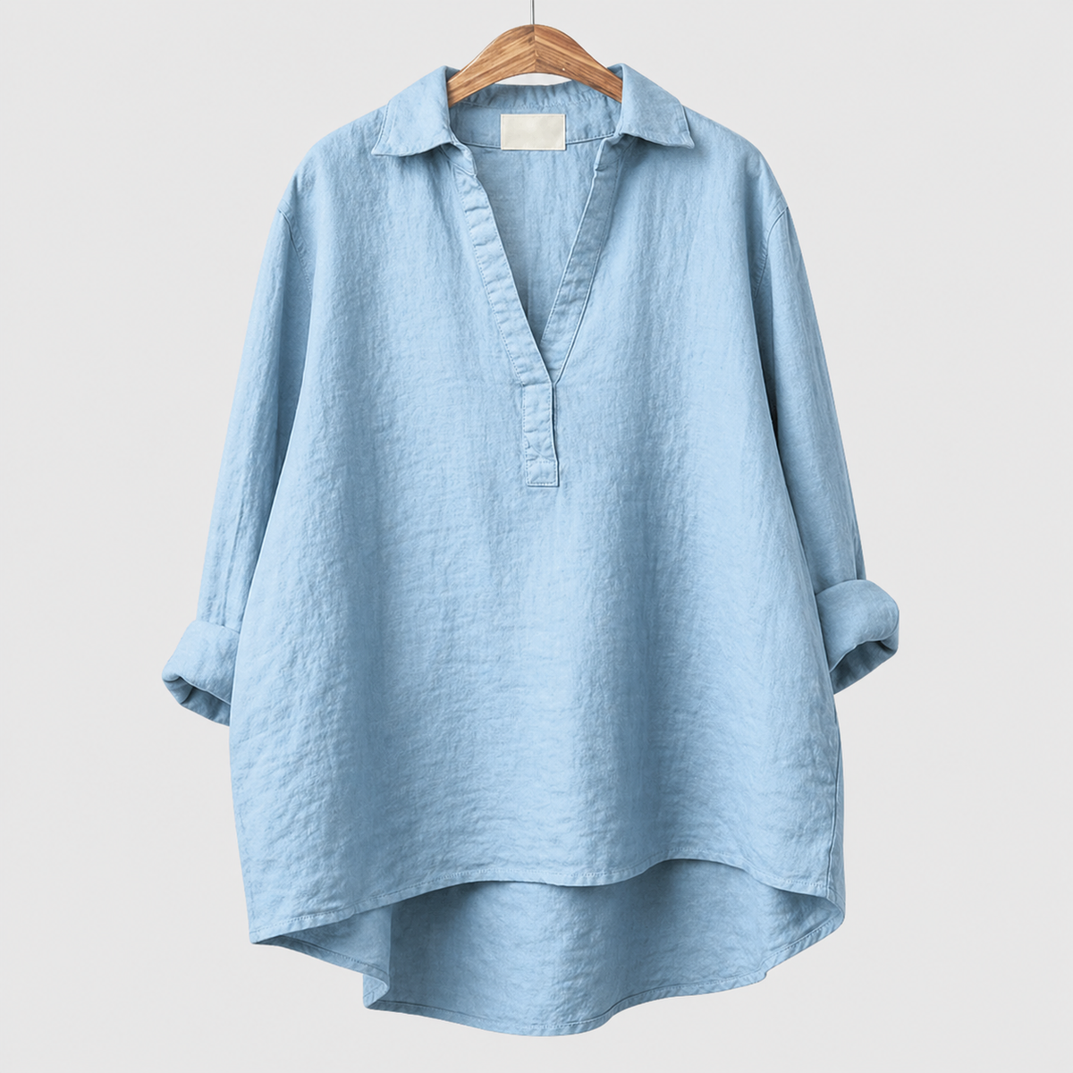 Alex | Rose Grey Elegant Summer Blouse