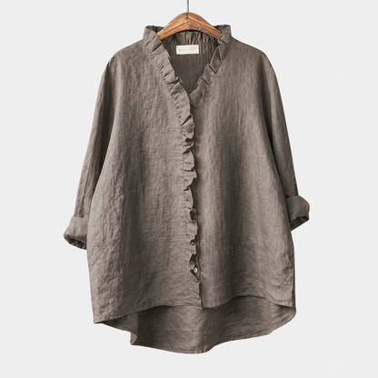 Adelinde | White Elegant Summer Blouse