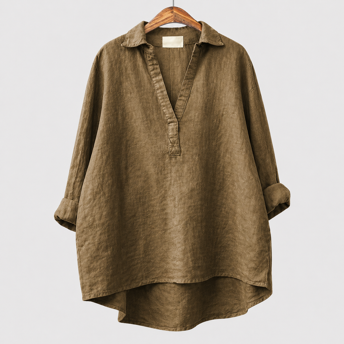 Alex | Rose Grey Elegant Summer Blouse