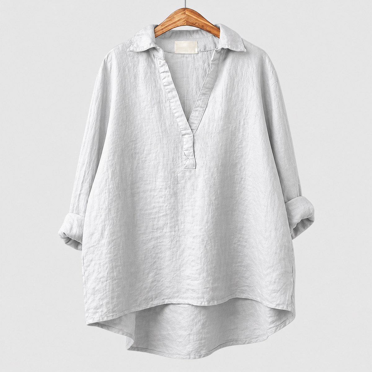 Alex | Rose Grey Elegant Summer Blouse