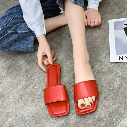 Zita | Open Toe-Post Mules