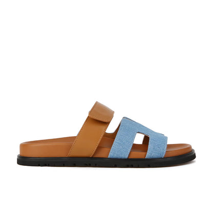 Elsie | H-Strap Sandals with Velcro Fastening