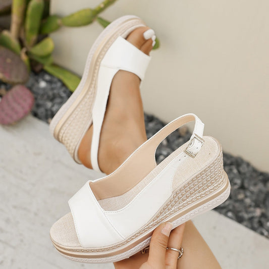 Pauline | Comfort Sandals for Women with Woven Wedge Sole