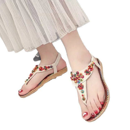 Gitta | Non-Slip Sandals with Beaded Detail