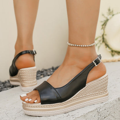 Pauline | Comfort Sandals for Women with Woven Wedge Sole