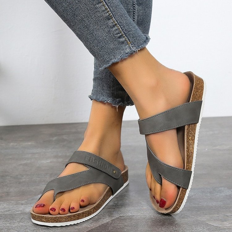 Clara | Toe-Post Sandals with Cork Footbed