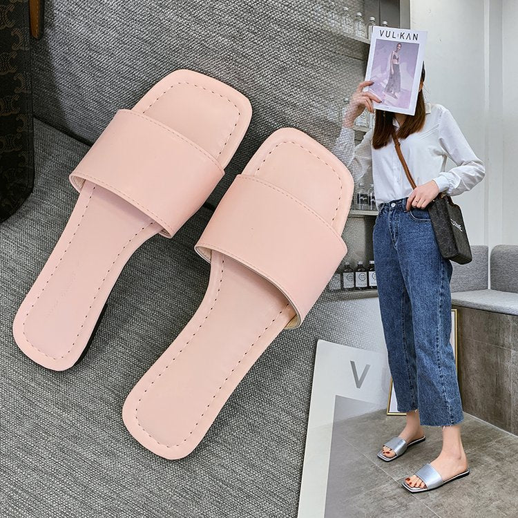 Zita | Open Toe-Post Mules