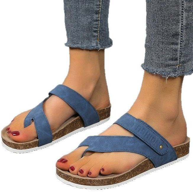 Clara | Toe-Post Sandals with Cork Footbed