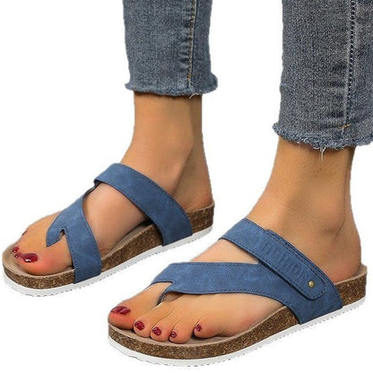Clara | Toe-Post Sandals with Cork Footbed