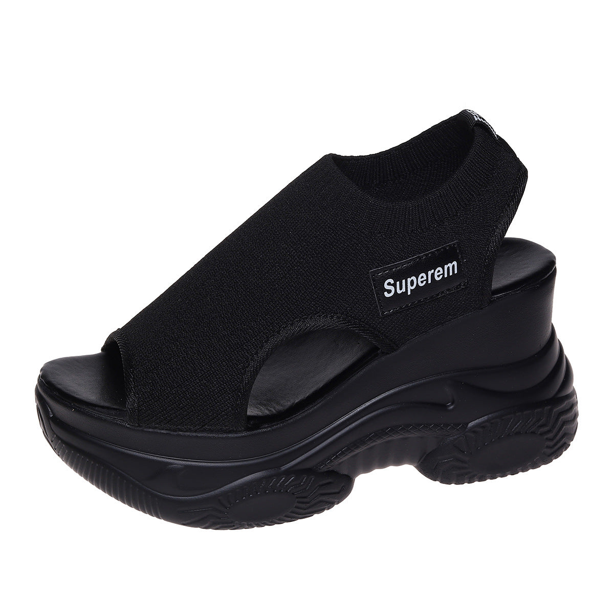 Hertha | Fashionable Sport Sandals with High Heel and Chunky Sole