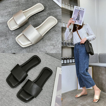 Zita | Open Toe-Post Mules
