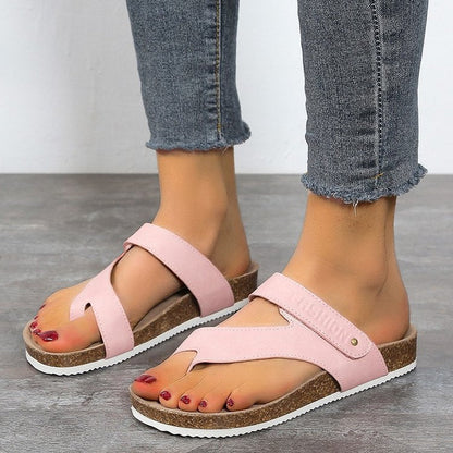 Clara | Toe-Post Sandals with Cork Footbed