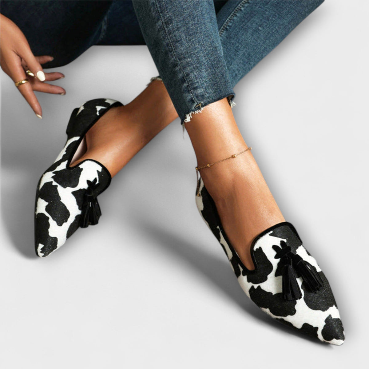 Kirra Women's Pom-Pom Pointed Toe Loafers