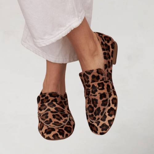 Indie Women's Leopard Print Slip-On Loafers