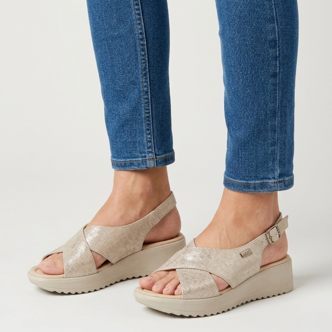 Kathy | Elegant Comfort Sandals with Adjustable Heel Strap