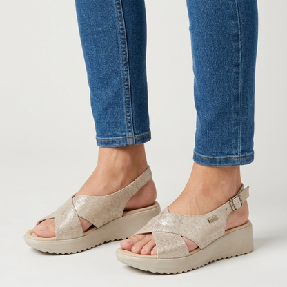 Kathy | Elegant Comfort Sandals with Adjustable Heel Strap