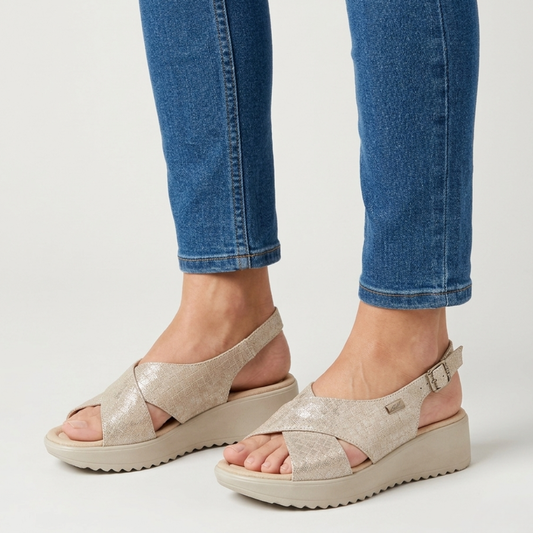 Kathy | Elegant Comfort Sandals with Adjustable Heel Strap