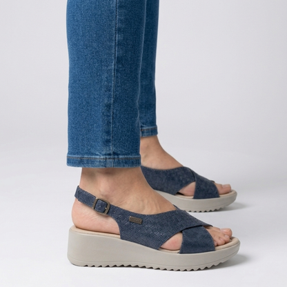 Kathy | Elegant Comfort Sandals with Adjustable Heel Strap