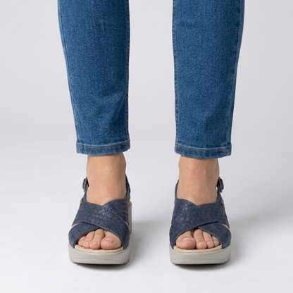 Kathy | Elegant Comfort Sandals with Adjustable Heel Strap