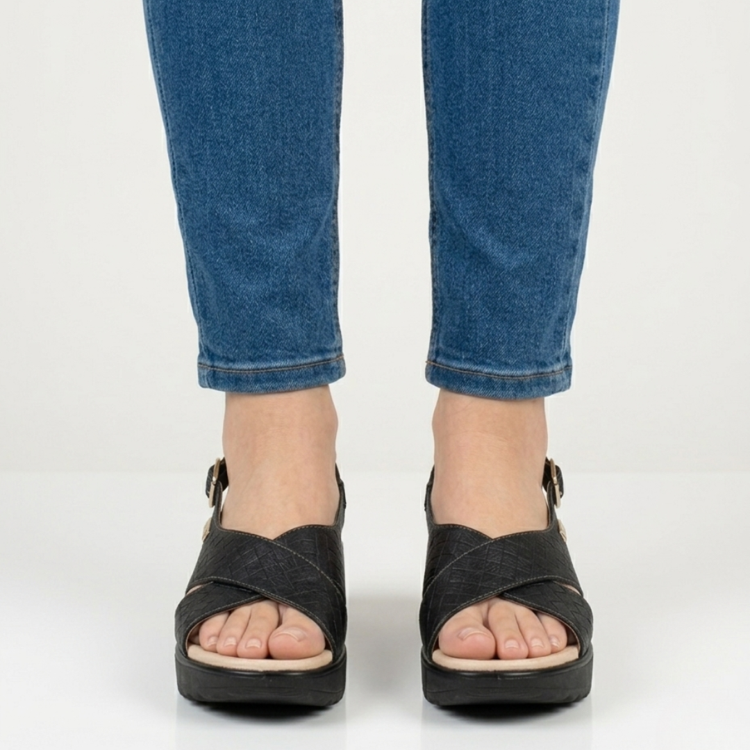 Kathy | Elegant Comfort Sandals with Adjustable Heel Strap