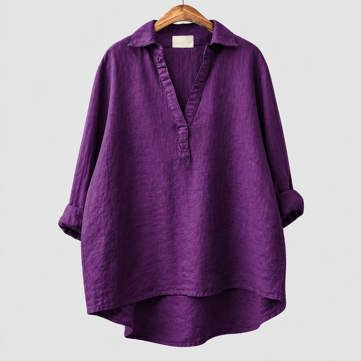 Alex | Rose Grey Elegant Summer Blouse