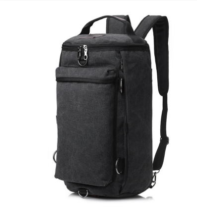 Timaru waxed canvas backpack in Black — Beverley Lane