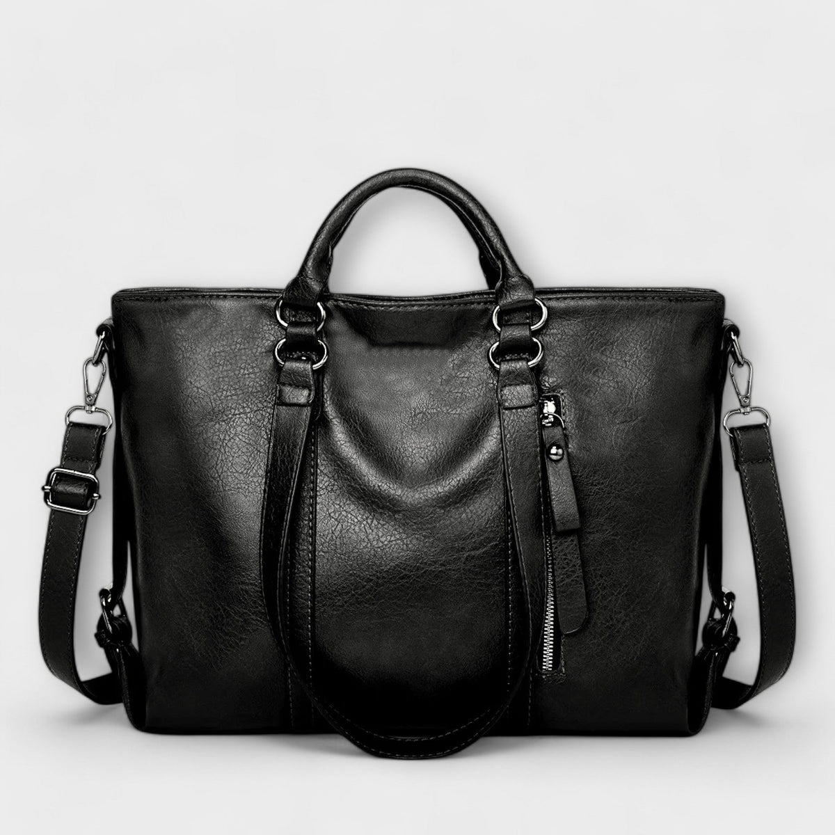 Agnes | Large Leather-Look Bag