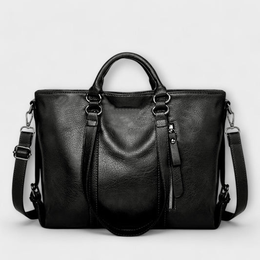 Agnes | Large Leather-Look Bag