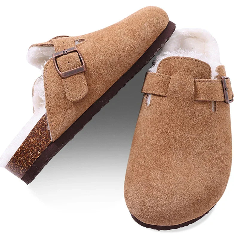Liesl | Orthopaedic Slippers in Faux Suede