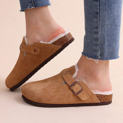 Liesl | Orthopaedic Slippers in Faux Suede