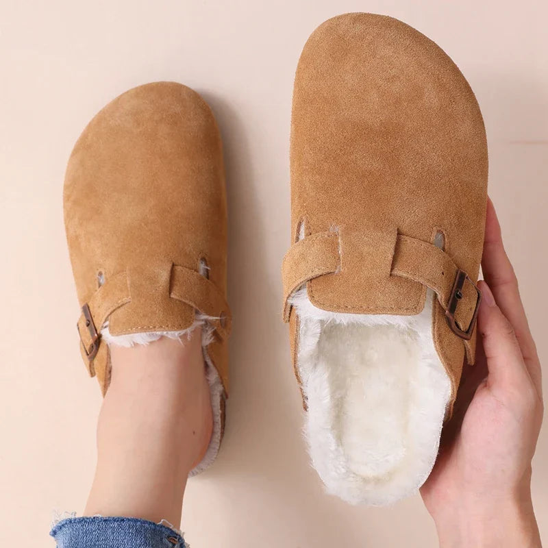 Liesl | Orthopaedic Slippers in Faux Suede