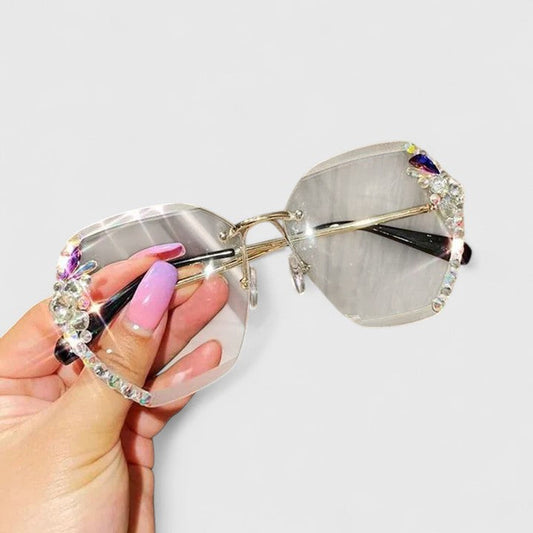 Elfrida | Rhinestone Frameless Sunglasses