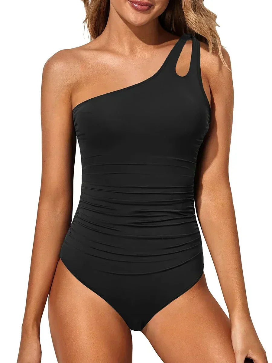 Connie | Elegant One-Shoulder Swimsuit with Shaping Fit