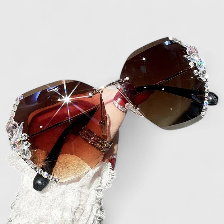 Elfrida | Rhinestone Frameless Sunglasses