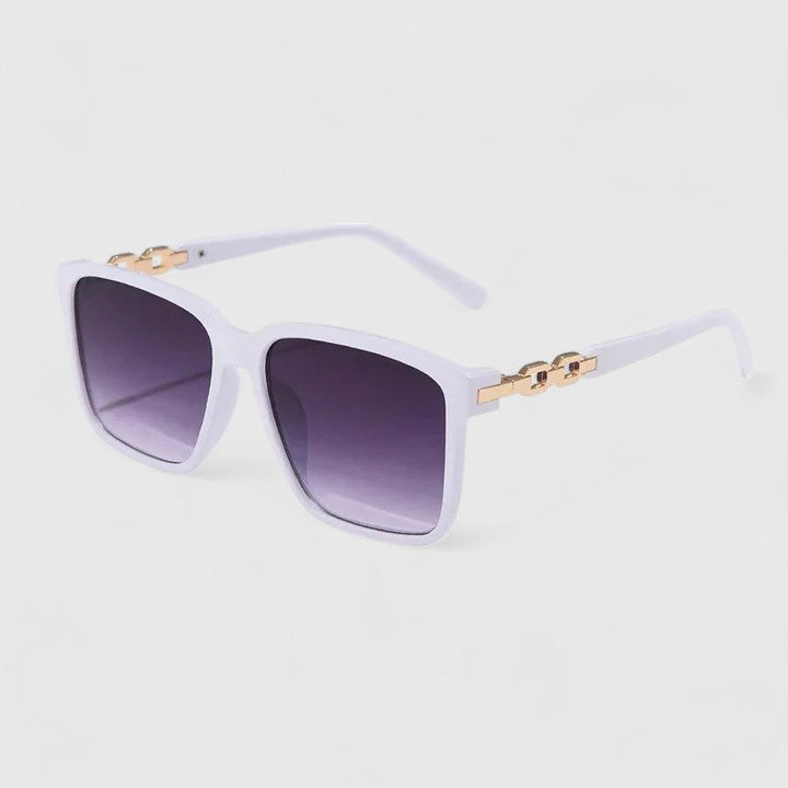 Emma | Chain-Detail Square Sunglasses