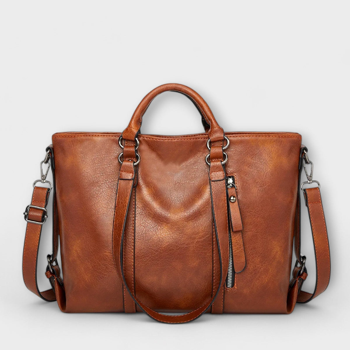 Agnes | Large Leather-Look Bag