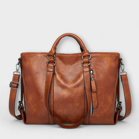 Agnes | Large Leather-Look Bag