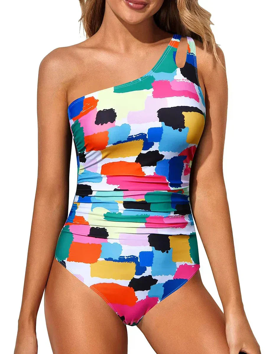 Connie | Elegant One-Shoulder Swimsuit with Shaping Fit