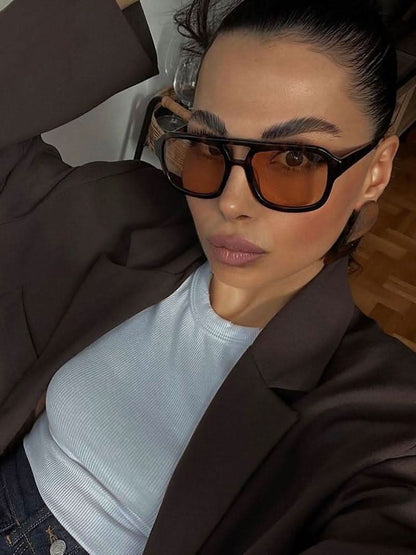 Andra | Vintage Oval Sunglasses