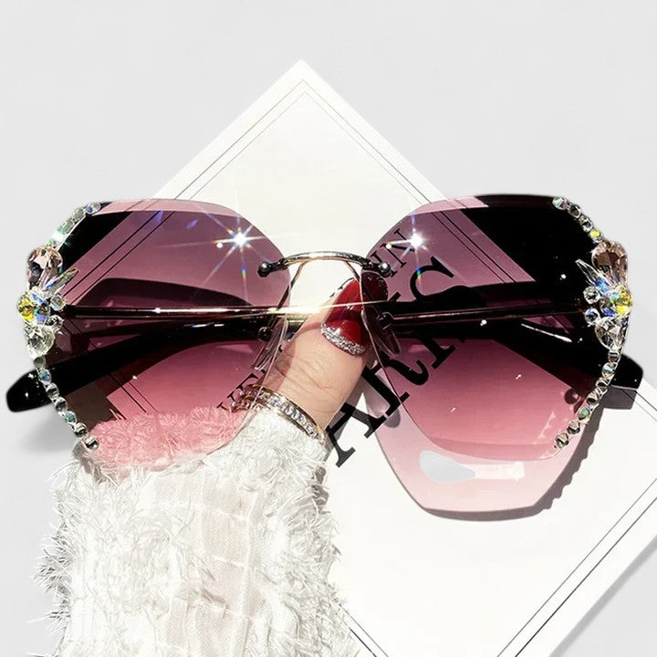 Elfrida | Rhinestone Frameless Sunglasses