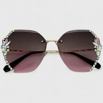 Elfrida | Rhinestone Frameless Sunglasses