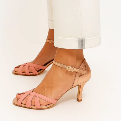 Wilhelmina | Feminine Open Sandals with Stiletto Heels