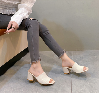 Stephanie | Fashionable Summer Sandals with Stable Block Heel