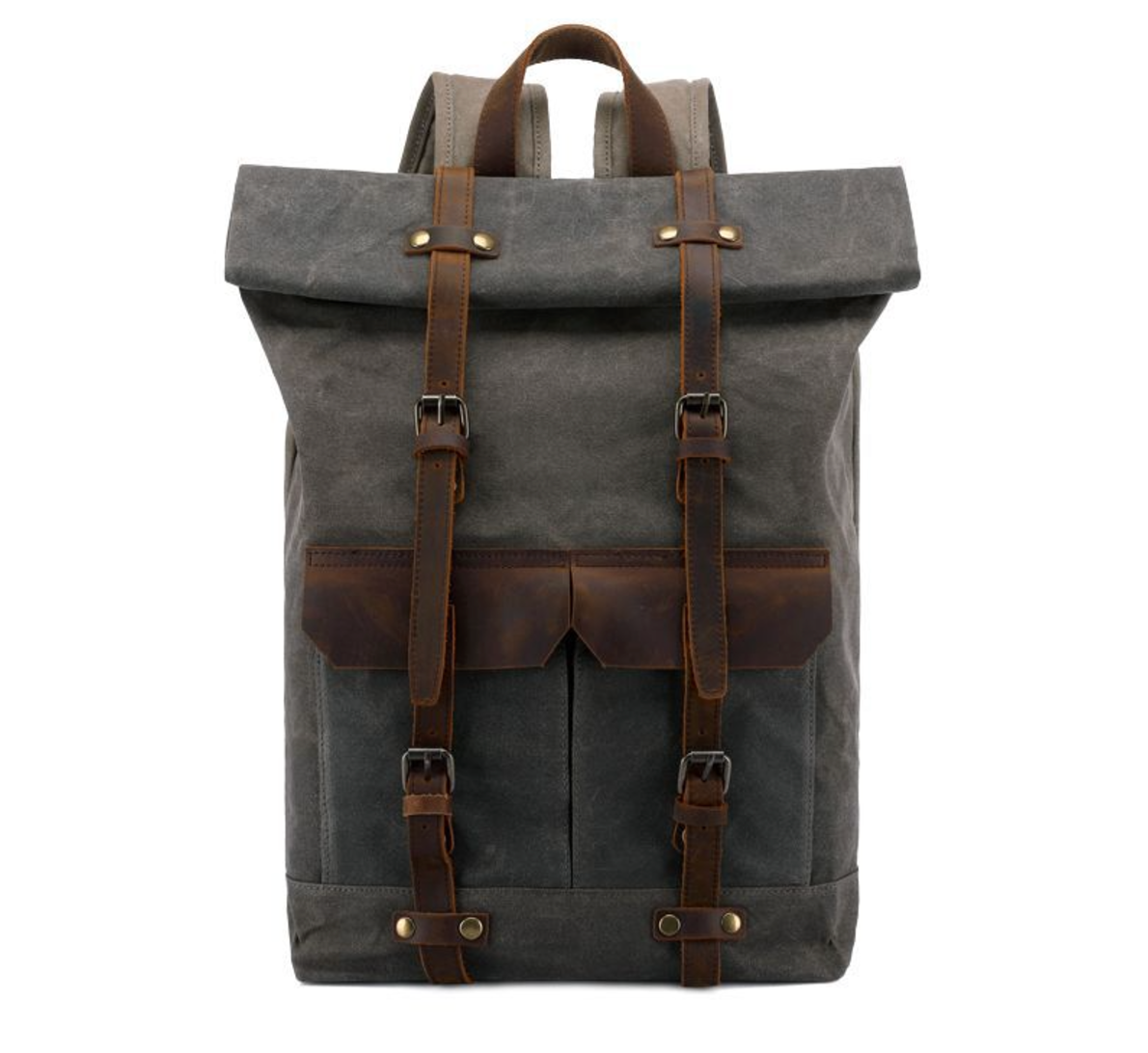 Launceston waxed canvas backpack in Olive Green — Beverley Lane