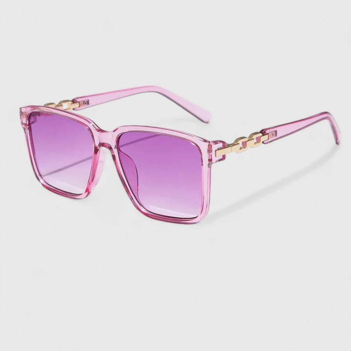 Emma | Chain-Detail Square Sunglasses