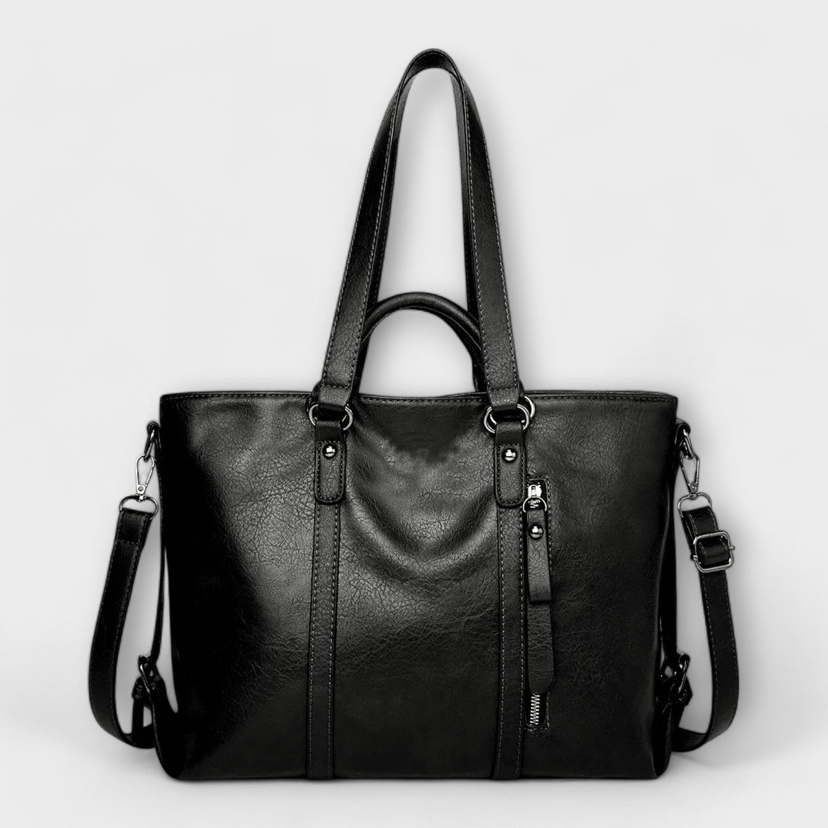 Agnes | Large Leather-Look Bag