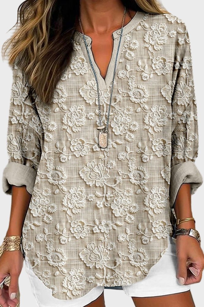 Steen Bloom Boho Print Blouse for Women