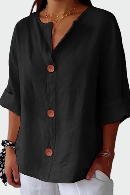 Tilde Linen Boho Print Shirt for Women